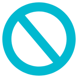 Forbidden symbol graphic