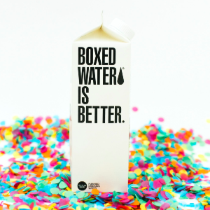 Boxed water is a great alternative to plastic water bottles. This is one of the ways to reduce plastic usage.